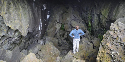 Reisemobilstellplatz - Duschen - Santa Domenica Vittoria - La Grotta, zehn Minuten vom Platz aus - Camping La Grotta