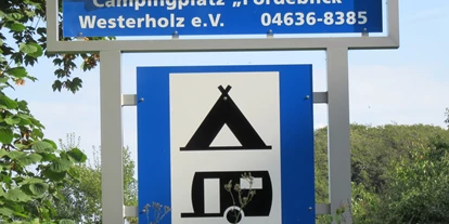 Plaza de aparcamiento para autocaravanas - Grödersby - Stellplatz Campingplatz  "Fördeblick" Westerholz e.V.