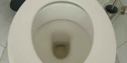 Reisemobilstellplatz - Grauwasserentsorgung - Oberursel - Toilette mit DNA Hinterlassenschaften :-( - taunus mobilcamp