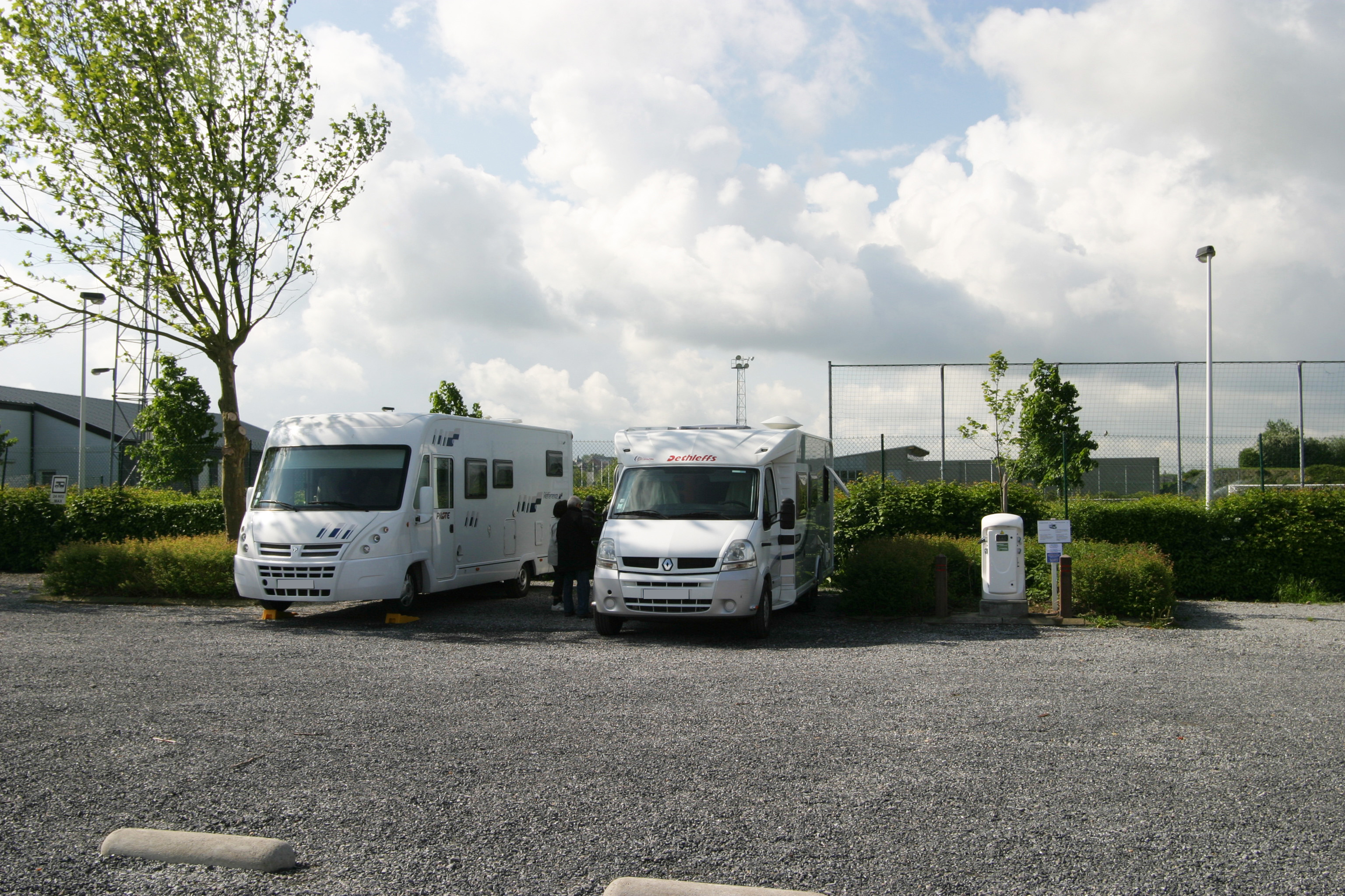 Wohnmobilstellplatz - Parkplatz bei der Blegny-Mine