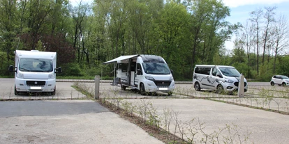 Place de parking pour camping-car - Bühl (Rastatt) - Wohnmobilstellplatz „Badesee Rheinau-Freistett