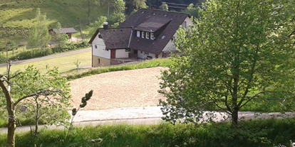 Reisemobilstellplatz - Umgebungsschwerpunkt: am Land - Ortenberg (Ortenaukreis) - Blick auf den Stellplatz - Glaswaldhof