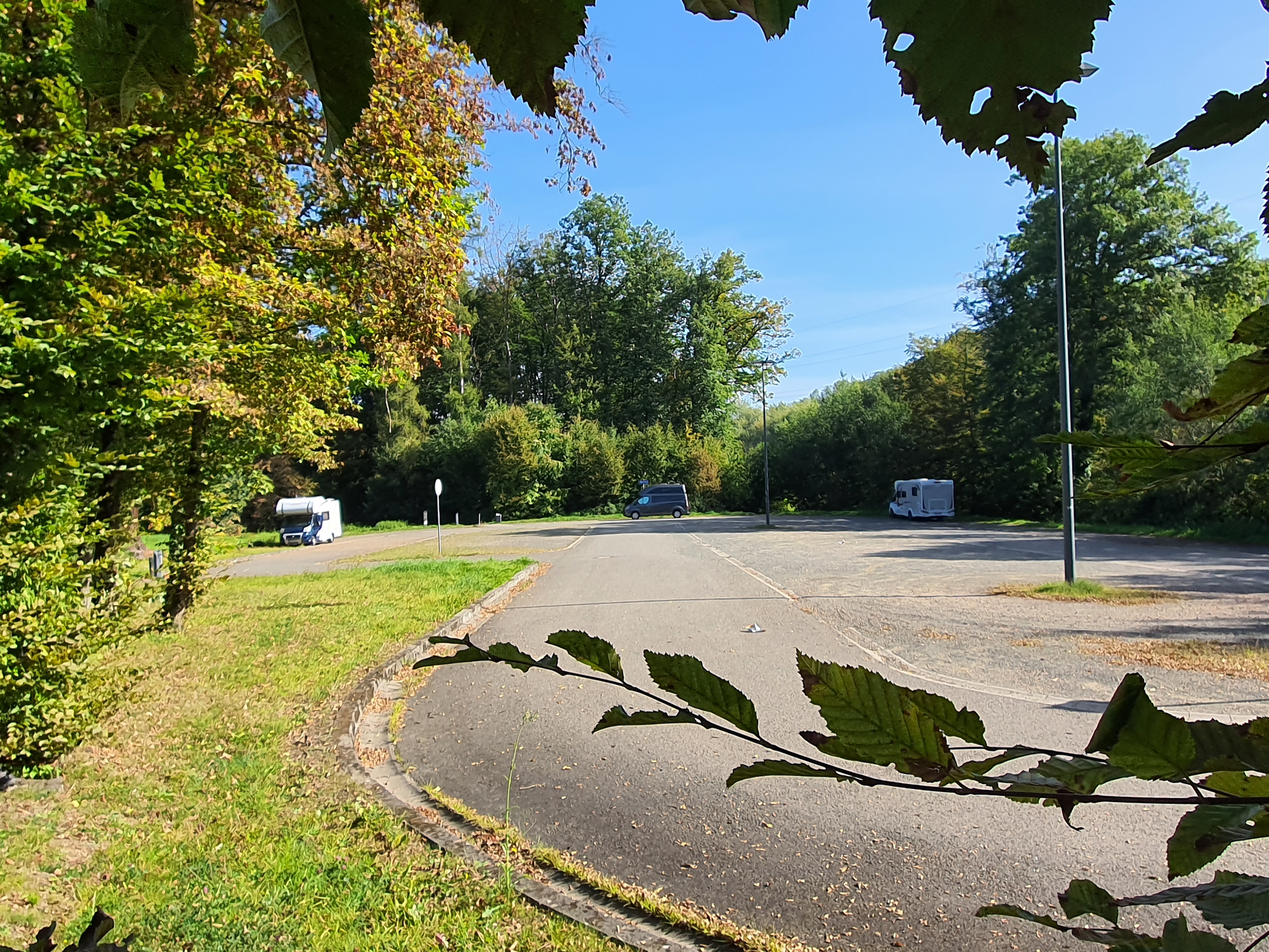 Area camper - Blick auf den Reisemobilstellplatz im Erlebnisort Reden - Wohnmobilstellplatz im Erlebnisort Reden