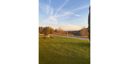 Motorhome parking space - Hunde erlaubt: Hunde erlaubt - Betzigau - Blick auf die Reitanlage  - Gut Buchenhof Familie Dassler