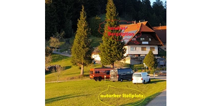 Posto auto camper - Hunde erlaubt: Hunde erlaubt - Durbach - Ihr Stellplatz bei Sandras-Bergstation - Sandras-Bergstation