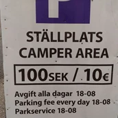 Place de stationnement pour camping-car - Parkplatz Rorsmangatan