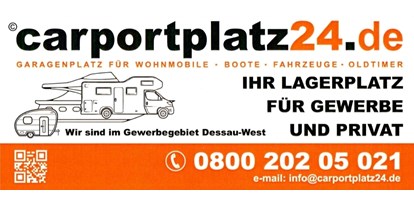 Motorhome parking space - Sachsen-Anhalt Süd - carportplatz24.de