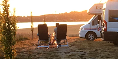Reisemobilstellplatz - Hunde erlaubt: Hunde erlaubt - Frørup Sogn - Sonnenuntergang über Kerteminde Fjord - Roedkaergaard Bed & Breakfast 
