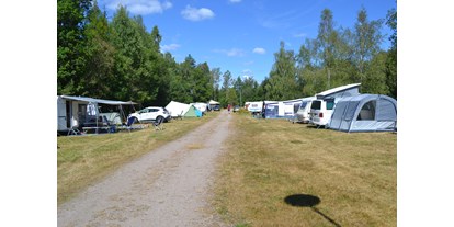 Motorhome parking space - Wohnwagen erlaubt - Hjorted - Stensjö camping