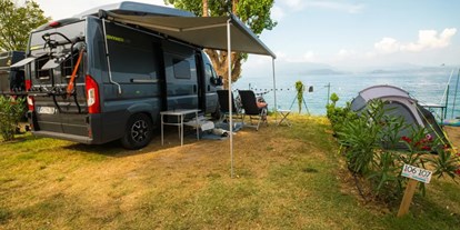 Motorhome parking space - Wohnwagen erlaubt - Italy - Sivinos Camping Boutique