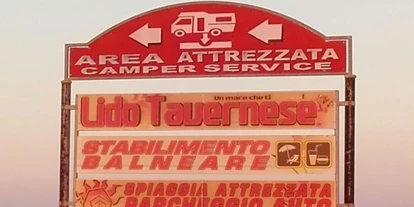 Parkeerplaats voor camper - Restaurant - Puglia - Lido Tavernese