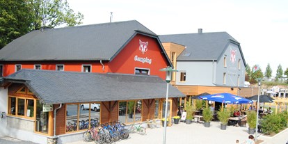 Reisemobilstellplatz - Restaurant - Körperich - Lage am Eingang des Camping Fuussekaul - Fuussekaul