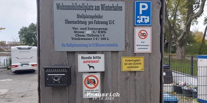 Reisemobilstellplatz - Art des Stellplatz: bei Gewässer - Schneidlingen - Stellplatz am Winterhafen 