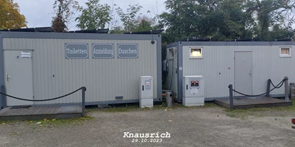 Plaza de aparcamiento para autocaravanas - Stromanschluss - Sachsen-Anhalt Süd - Stellplatz am Winterhafen 