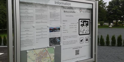 Reisemobilstellplatz - Entsorgung Toilettenkassette - Marktredwitz - Wohnmobilpark Birkenstraße