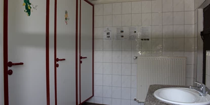 Reisemobilstellplatz - Duschen - Legau - sanitäre Anlagen - Campinghof Sommer