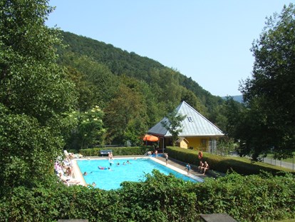 Reisemobilstellplatz - Umgebungsschwerpunkt: Fluss - Baden-Württemberg - Beheiztes Freibad 180qm - Odenwald-Camping-Park