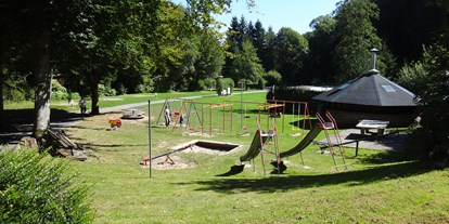 Reisemobilstellplatz - Stromanschluss - Neckarbischofsheim - Spielplatz und Grillhütte - Odenwald-Camping-Park