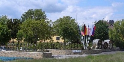 Reisemobilstellplatz - Umgebungsschwerpunkt: am Land - Franken - Stellplatz vor dem Weingut - Stellplatz am Weingut Schmitt