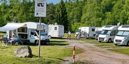 Place de parking pour camping-car - Stromanschluss - Biosphäre Bliesgau - Wohnmobilstellplatz Würzbacher Weiher