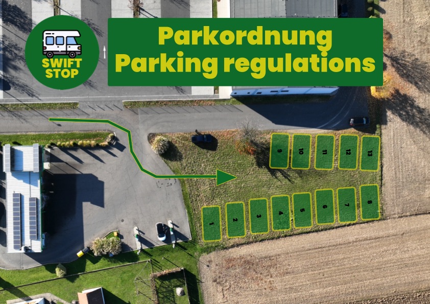aire de camping-car - Stellplatzordnung
 - Swift Stop Mureck