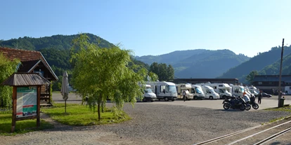 Parkeerplaats voor camper - Roemenië - Beschreibungstext für das Bild - Wassertalbahn Wohnmobile