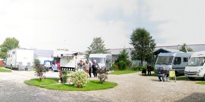 Motorhome parking space - Frischwasserversorgung - Rettenbach (Landkreis Günzburg) - Panoramabild - Wohnmobilpark Wertingen