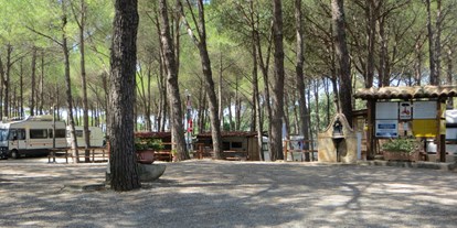 Motorhome parking space - Duschen - Calabria - Stellpätze mit Blick aufs Meer - Camping Lungomare