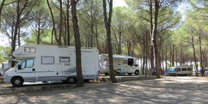 Parkeerplaats voor camper - Angelmöglichkeit - Italië - Stellpätze mit Blick aufs Meer - Camping Lungomare