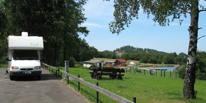 Parkeerplaats voor camper - Art des Stellplatz: eigenständiger Stellplatz - Grebenhain - Reisemobilstellplatz Panoramablick in Ulrichstein