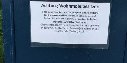 Motorhome parking space - Preis - Vorderthiersee - Wanderparkplatz Wildbad Kreuth 