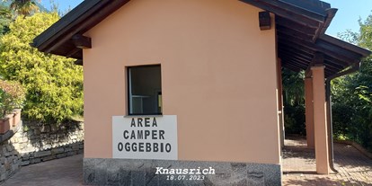 Motorhome parking space - Entsorgung Toilettenkassette - Lago Maggiore - Area Camper Super Attrezzata