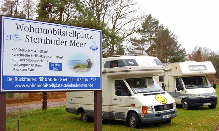 Wohnmobilstellplatz - Homepage http://www.wohnmobilstellplatz-steinhuder-meer.de - Stellplatz Steinhuder Meer