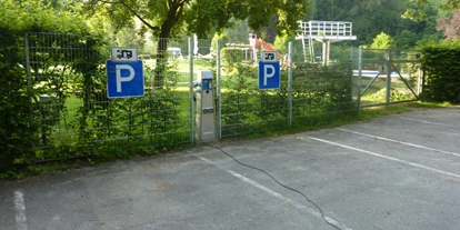 Plaza de aparcamiento para autocaravanas - Art des Stellplatz: eigenständiger Stellplatz - Kupferzell - Wohnmobilstellplatz am Freibad - Wohnmobilstellplatz Freibad Vellberg