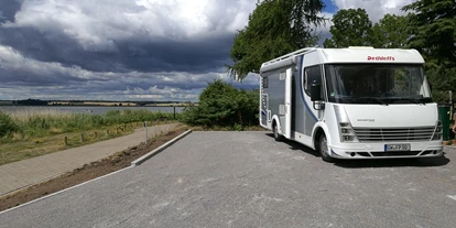 Reisemobilstellplatz - Art des Stellplatz: eigenständiger Stellplatz - Diedrichshagen - Usedom Achterwasserblick