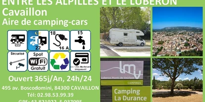 Motorhome parking space - Provence-Alpes-Côte d'Azur - Cavaillon