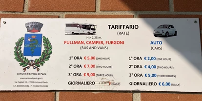 Place de parking pour camping-car - Vigevano - Certosa di Pavia