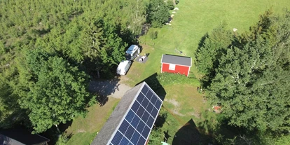 Reisemobilstellplatz - Stromanschluss - Schweden - Stellplatz von oben - Fröbergsslätt 