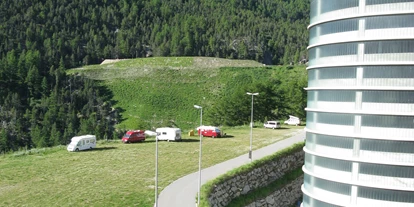 Plaza de aparcamiento para autocaravanas - Umgebungsschwerpunkt: Berg - Gressoney la Trinité - Stellplatz Saas-Fee - Stellplatz Saas-Fee
