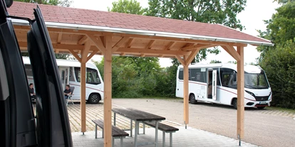 Place de parking pour camping-car - Umgebungsschwerpunkt: Stadt - Isny im Allgäu - Stellplatz am Dethleffs Werk