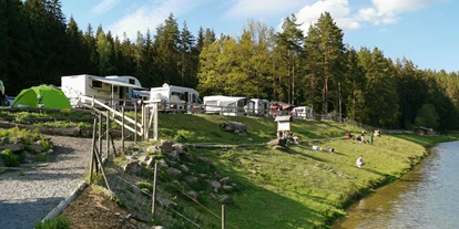 Motorhome parking space - Stromanschluss - Oberkotzau - Blick auf den Stellplatz - Vogtlandcamping