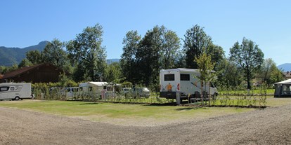 Motorhome parking space - Stromanschluss - Campingplatz - Lenggrieser Bergcamping