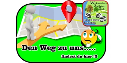 Parkeerplaats voor camper - Umgebungsschwerpunkt: Strand - Duitsland - Der Weg zu uns....
Google Maps

 https://maps.app.goo.gl/cNhFWkzQKtXHDvJq5 - Stellplatz im Grünen der Fa. Stuhr
