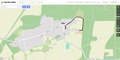 Reisemobilstellplatz - Duschen - Eltendorf - Anfahrtsweg zum Stellplatz (dieser Weg ist in keinem Karten- oder Navigationssystem eingetragen). - Oase Halogy
