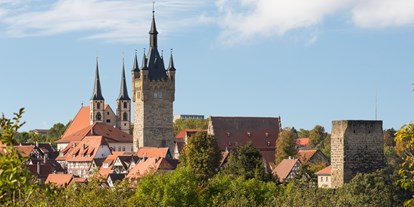 Reisemobilstellplatz - Tennis - Möckmühl - Blick auf die historische Altstadt von Bad Wimpfen am Berg - SRH Gesundheitszentrum