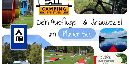 Motorhome parking space - Umgebungsschwerpunkt: See - Nossentiner Hütte - Camping Bad Stuer