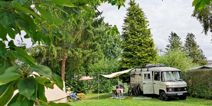 Reisemobilstellplatz - Umgebungsschwerpunkt: Fluss - Edermünde - Schöner Naturcampingplatz direkt an der Fulda. Nahe Kassel. - Camping Fuldaschleife