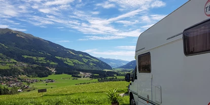 Posto auto camper - Umgebungsschwerpunkt: Berg - Gerlos - Unendlicher Blick - Panoramastellplatz Friedburg