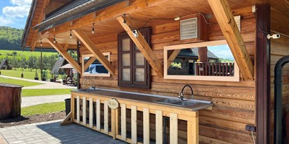 Motorhome parking space - Sauna - Slovakia - Camp PACHO - Koliba Pacho Resort