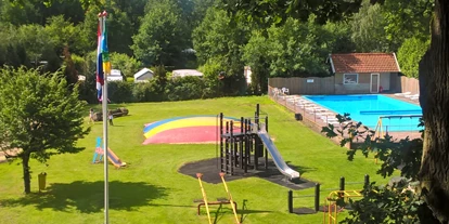 Reisemobilstellplatz - öffentliche Verkehrsmittel - Agelo - Camping de Haer , Am rande von Ootmarsum